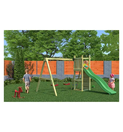 Plac zabaw Fungoo FUNNY 3 with double swing KDI