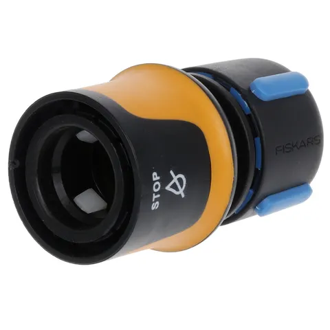 Szybkozłącze ze stopem 13-15mm 1/2-5/8" FISKARS 1027079 wymiana pistoletów, lanc, zraszaczy, automatyczne zatrzymywanie przepływu wody