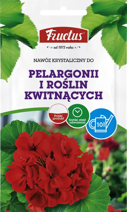 Fructus nawóz krystaliczny do pelargonii i roślin kwitnących 10g