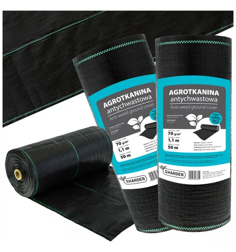 SKARDEN Agrotkanina 1,1x100m CZARNA 70g/m2