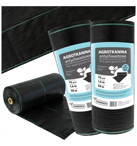 SKARDEN Agrotkanina 1,6x100m CZARNA 70g/m2