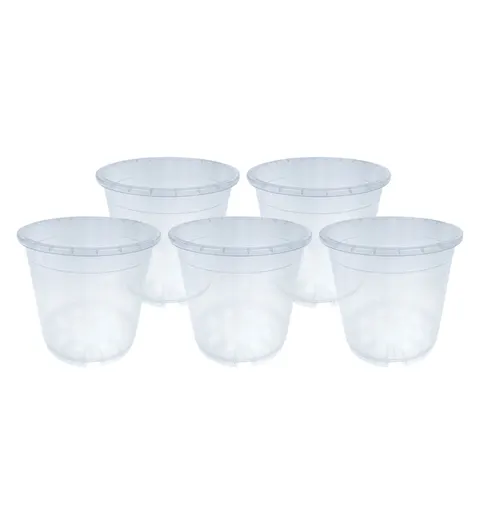 Doniczki Produkcyjne Przezroczyste, storczyk 13cm 5szt.