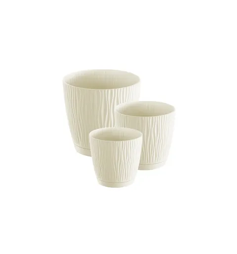 Zestaw doniczek Sandy P DSY130P/DSY150P/DSY170P krem
