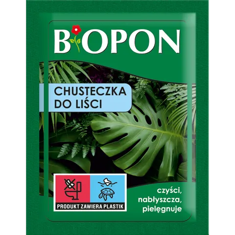 Chusteczki nabłyszczające do liści 5 szt. BIOPON