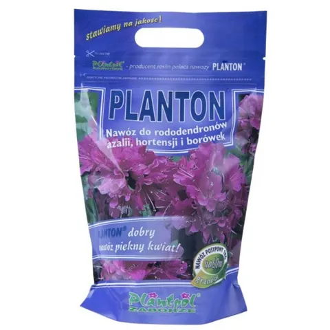 Planton do rododendronów, azalii, hortensji i borówek 1kg PLANTPOL nawóz granulowany, piękny kwiat
