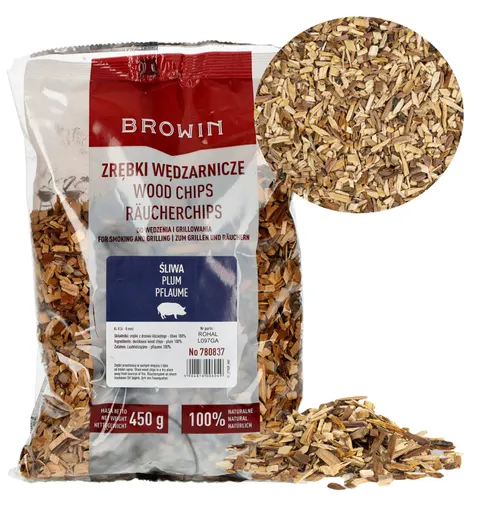 Śliwa - zrębki do wędzenia i grillowania