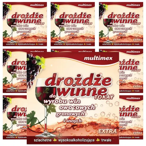 Drożdże winne TOKAY EXTRA do win białych 10 x 7g Multimex