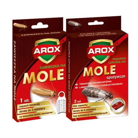 Zestaw 2w1 lep i zawieszka na mole spożywcze i ubraniowe