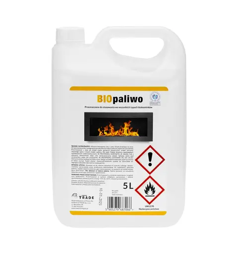 Neutralne Biopaliwo 5L bezzapachowe do biokominka