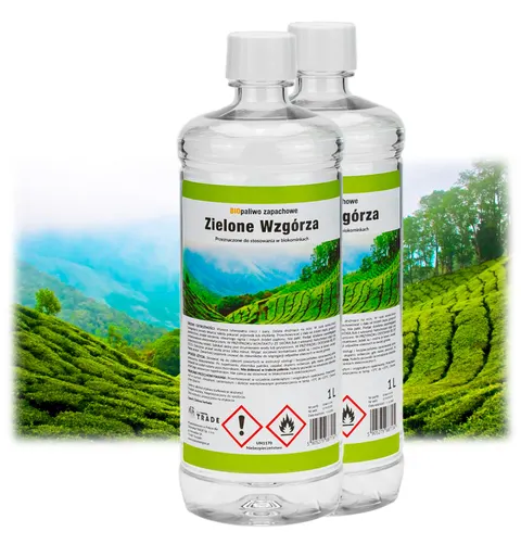 Biopaliwo zapachowe 2L zielone wzgórza do biokominka