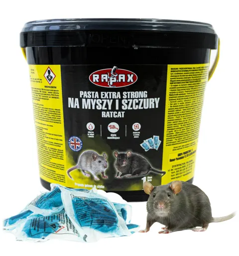 Pasta na myszy i szczury Extra Strong Ratcat 1 kg Rapax