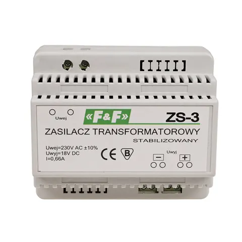Zasilacz stabilizowany 18V DC 0,66A ZS-3