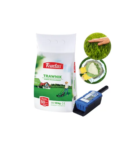 Nawóz Trawnik Fructus 10 kg + szufelka, dozownik