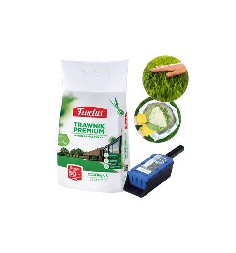 Nawóz Trawnik Premium Fructus 10 kg + szufelka, dozownik
