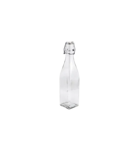 Kwadratowa butelka Clear 0,5L