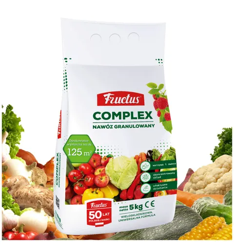 FRUCTUS WIELOSKŁADNIKOWY NAWÓZ COMPLEX DO WARZYW I OWOCÓW 5 KG