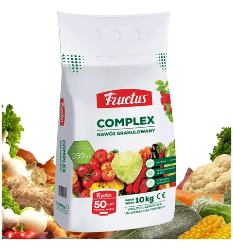 FRUCTUS WIELOSKŁADNIKOWY NAWÓZ COMPLEX DO WARZYW I OWOCÓW 10 KG