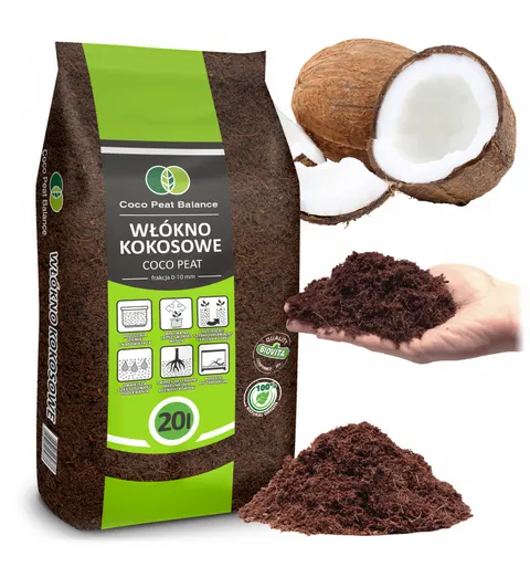 Włókno kokosowe Coco Peat 10 mm 20l