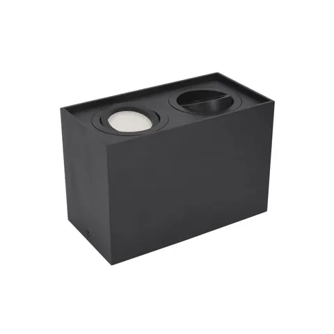 Downlight Ortal Regulowana 182x96 2xgu10 Max. 2x50w Czarna