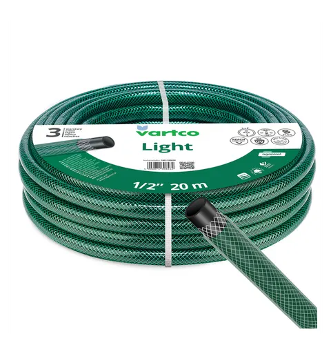VARTCO Wąż ogrodowy LIGHT 20 bar 3-warstwowy 1/2" 20 m