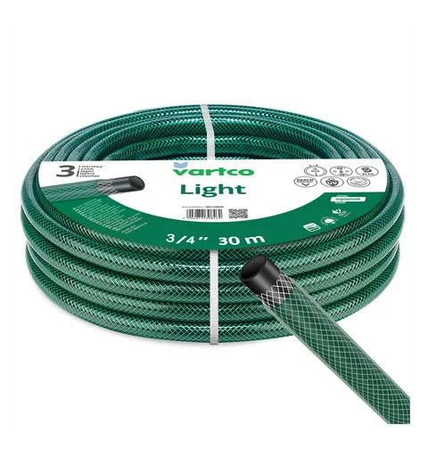 VARTCO Wąż ogrodowy LIGHT 20 bar 3-warstwowy 3/4" 30 m