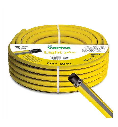 VARTCO Wąż ogrodowy LIGHT plus 25 bar 3-warstwowy 3/4" 50 m