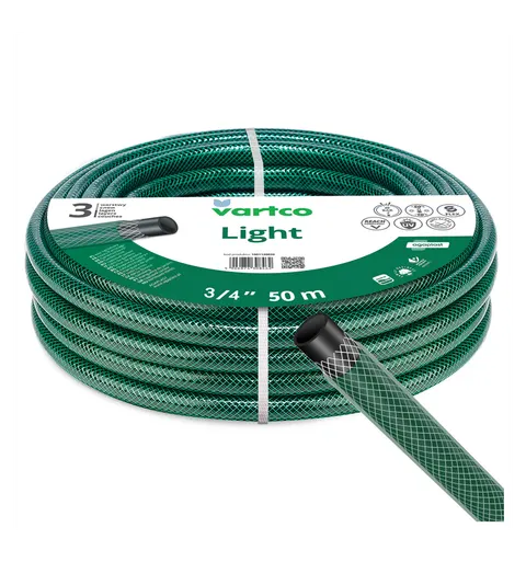 VARTCO Wąż ogrodowy LIGHT 20 bar 3-warstwowy 3/4" 50 m