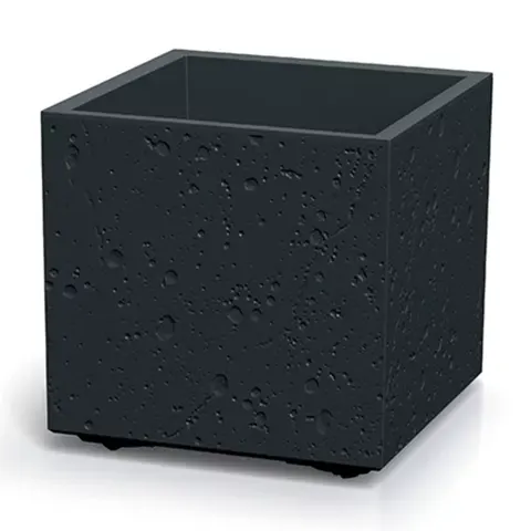 Doniczka Sierra Square DSI400E Beton Effect czarny beton 38,5x38,5x37cm