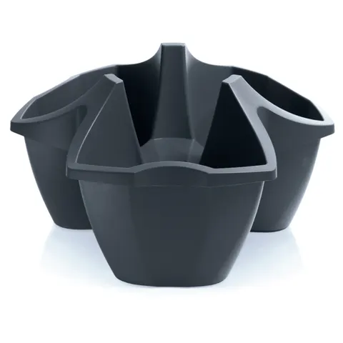 Doniczka Crown DCRO480 16 L potrójna antracyt