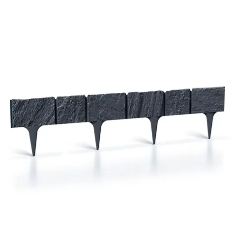 Obrzeże ogrodowe płotek palisada border IBST Garden Stone antracyt 5x78 cm