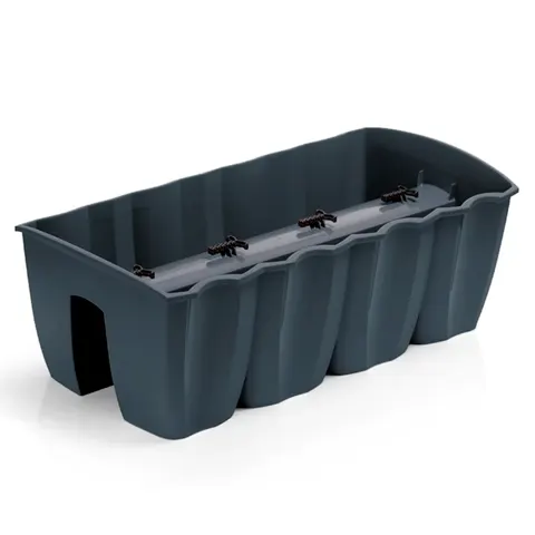 Doniczka Crown DCRO600 wisząca balkonowa 18 L antracyt