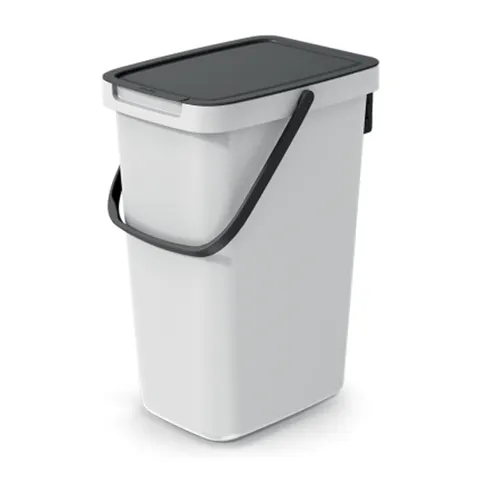 Kosz na śmieci Systema Q Collect - popielaty 20L