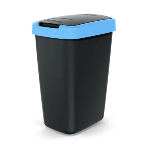 KEDEN Kosz na śmieci compacta Q - czarno - błękitny 12L