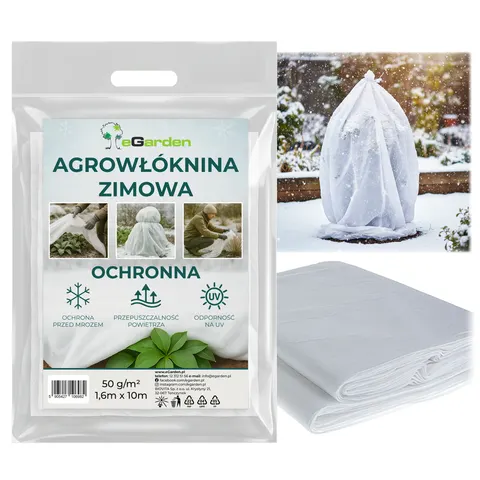eGarden Agrowłóknina P-50 Biała 1.6x10m