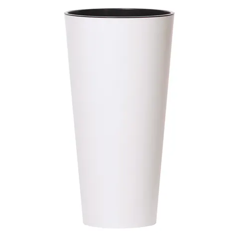 Doniczka Tubus Slim DTUS150 wysoka 3,3 L biały