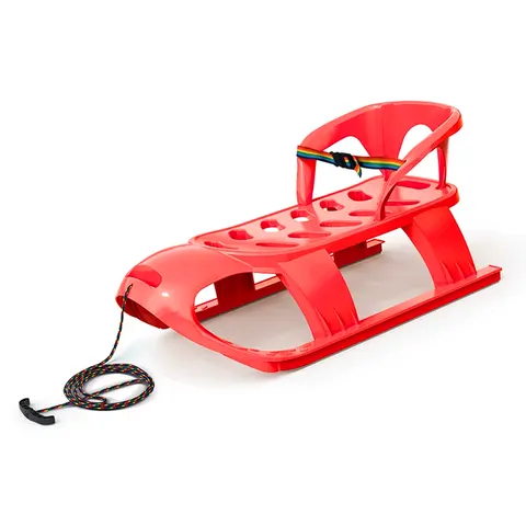 Sanki z oparciem Bezzy Seat - czerwony ProsperPlast