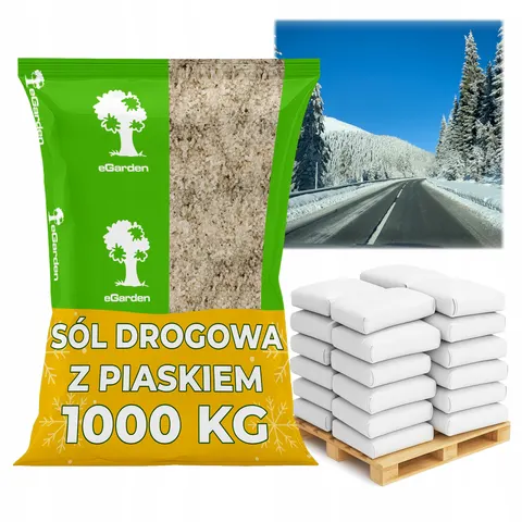 Sól drogowa przeciw gołoledzi z piaskiem 1000kg TONA PALETA SOLI