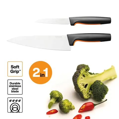 FISKARS Zestaw 2 noży szefa kuchni FF FIS 1057557