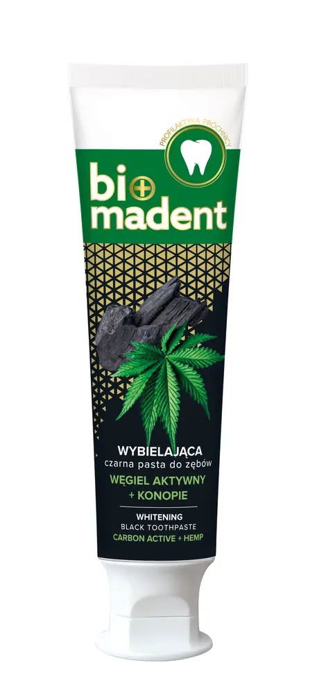 BIO MADENT wybielająca, konopna pasta do zębów 100ml a'12
