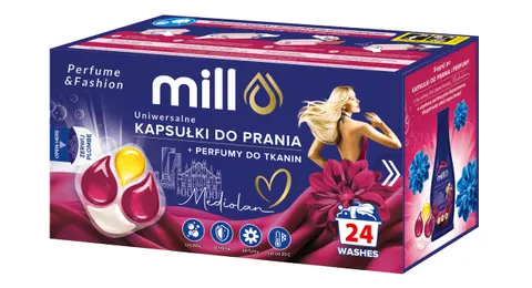 MILL Kapsułki do prania UNIWERSALNE Mediolan 24 szt. 4K.K a'8