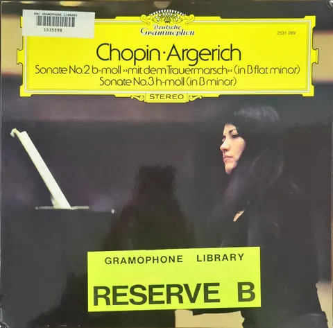 Martha Argerich: Chopin: Sonate No. 2 b-moll, Sonate No. 3 h-moll LP 2531289 Deutsche Grammophon EX