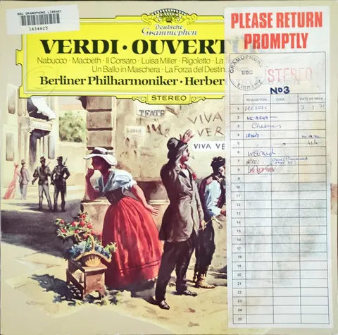 Berliner Philharmoniker: Ouvertüren und Vorreden LP 2531145 Deutsche Grammophon EX