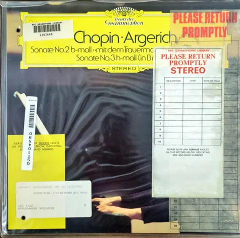 Martha Argerich: Klaviersonate Nr. 2 b-moll op. 35 LP 2531289a Deutsche Grammophon EX