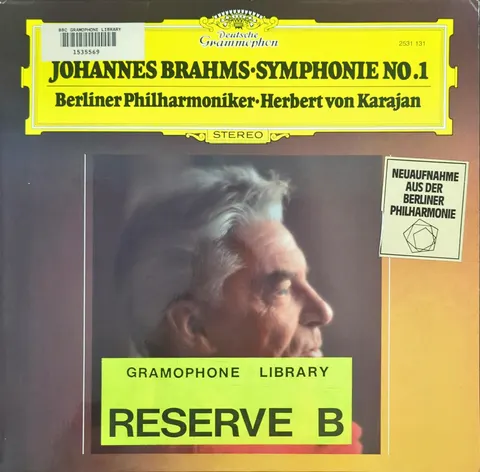Berliner Philharmoniker: Symphonie Nr. 1 c-moll op. 68 LP 2531131 Deutsche Grammophon EX