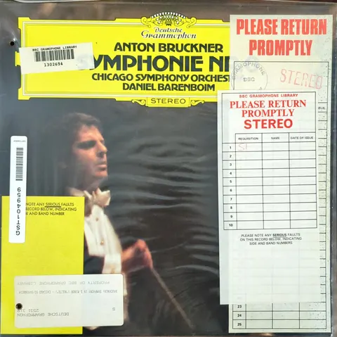 Daniel Barenboim: Symphonie d-moll -Nullte- LP 2531319 Deutsche Grammophon EX