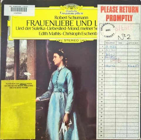Edith Mathis: Frauenliebe und Leben op. 42 LP 2531323 Deutsche Grammophon EX