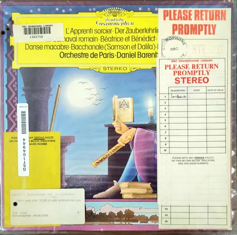 Orchestre de Paris: L'Apprentis sorcier LP 2531331 Deutsche Grammophon EX