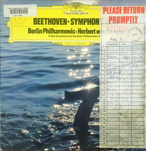 Herbert von Karajan: Symphony No. 7 in A major, Op. 92 LP 2531107 Deutsche Grammophon EX