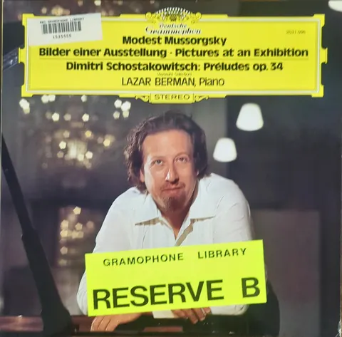 Lazar Berman: Bilder einer Ausstellung - Pictures at an Exhibition LP 2531096 Deutsche Grammophon EX