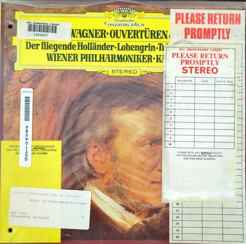 Wiener Philharmoniker: Der fliegende Holländer - Lohengrin LP 2531288 Deutsche Grammophon EX